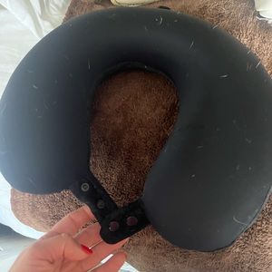 Black travel pillow
